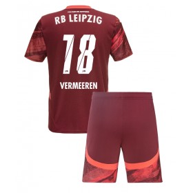 Dětské fotbalový komplet RB Leipzig Arthur Vermeeren #18 Venkovní košile 2024-25 Krátkým Rukávem